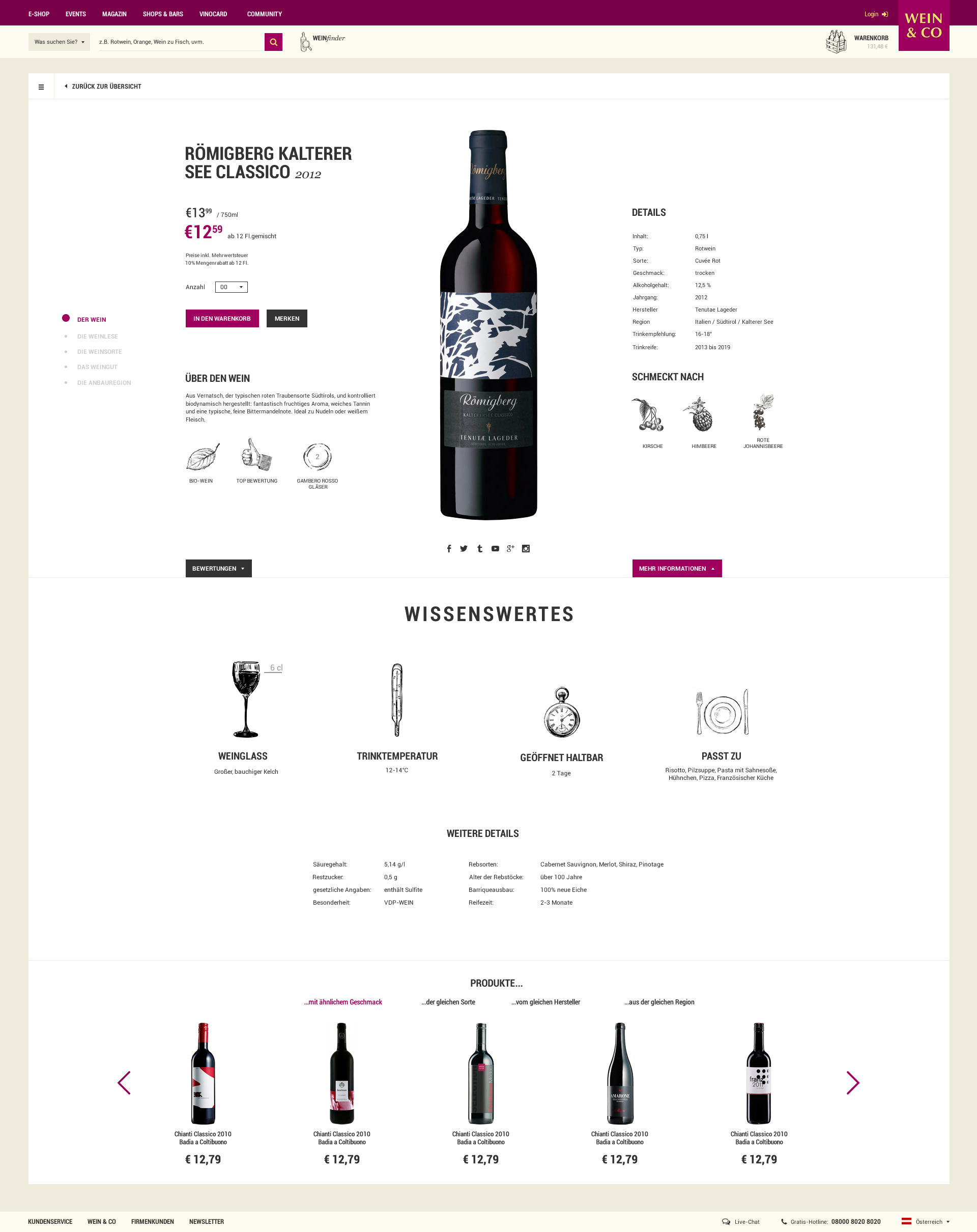 Wein & Co Projekt